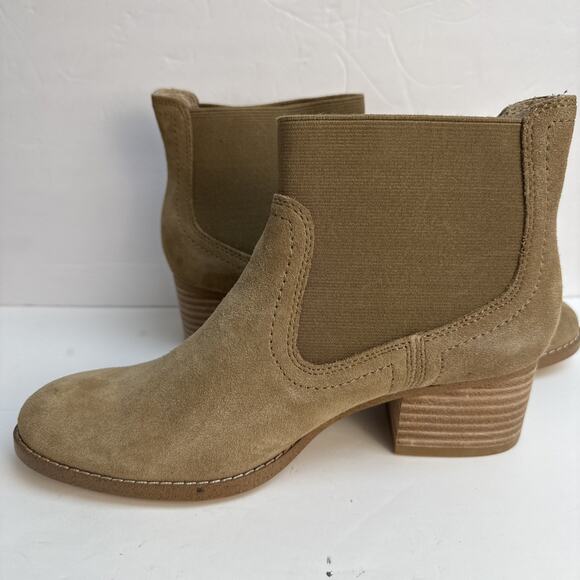 Splendid Women's Size 6.5 M Brown Racha Suede Ankle Boot Block Heel Pull On NIB - Picture 7 of 13